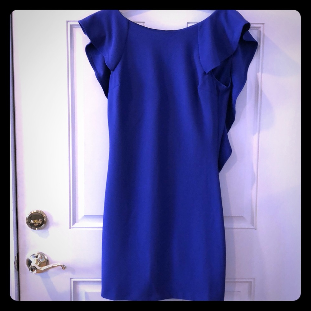 Beautiful Blue Backless Dress